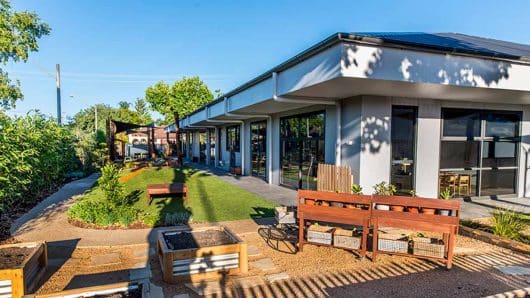 Guardian Kinfolk Albury outdoor area in shadow
