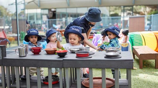 Children playing outside at Pymble