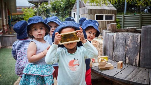 Children playing around outdoor at Wahroonga