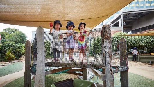 Children playing on equipment at Wahroonga